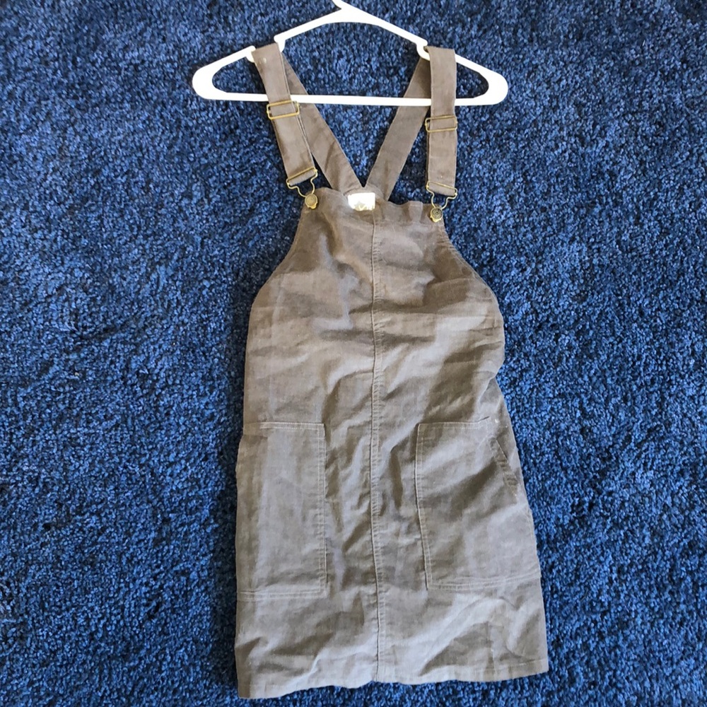Brown overall dress